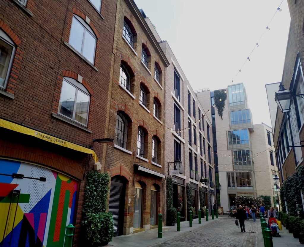 The streets of Covent Garden