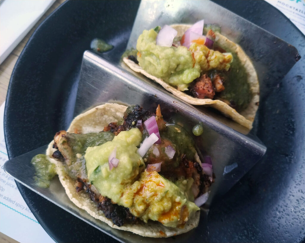 Tacos at Wahaca - grilled chicken avocado